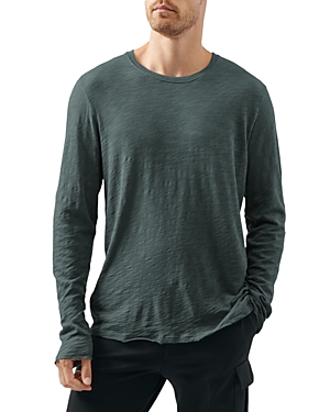 Atm Anthony Thomas Melillo Distressed Long Sleeve T-shirt In Coal