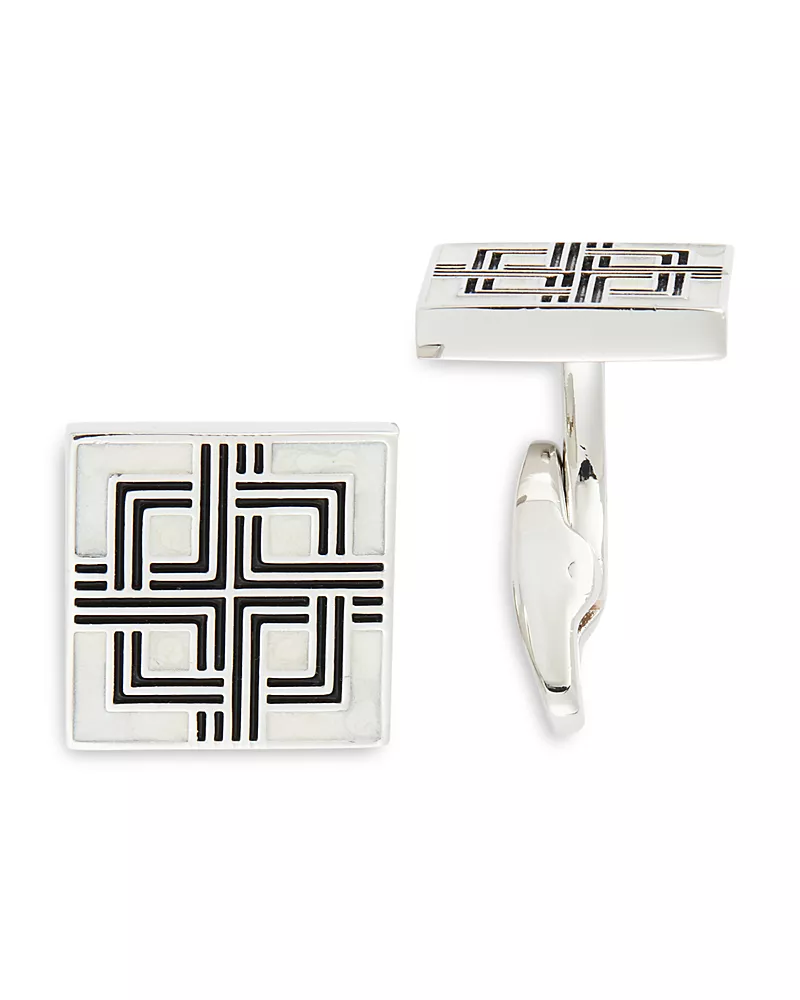 Link Up Square Mother Of Pearl Cufflinks