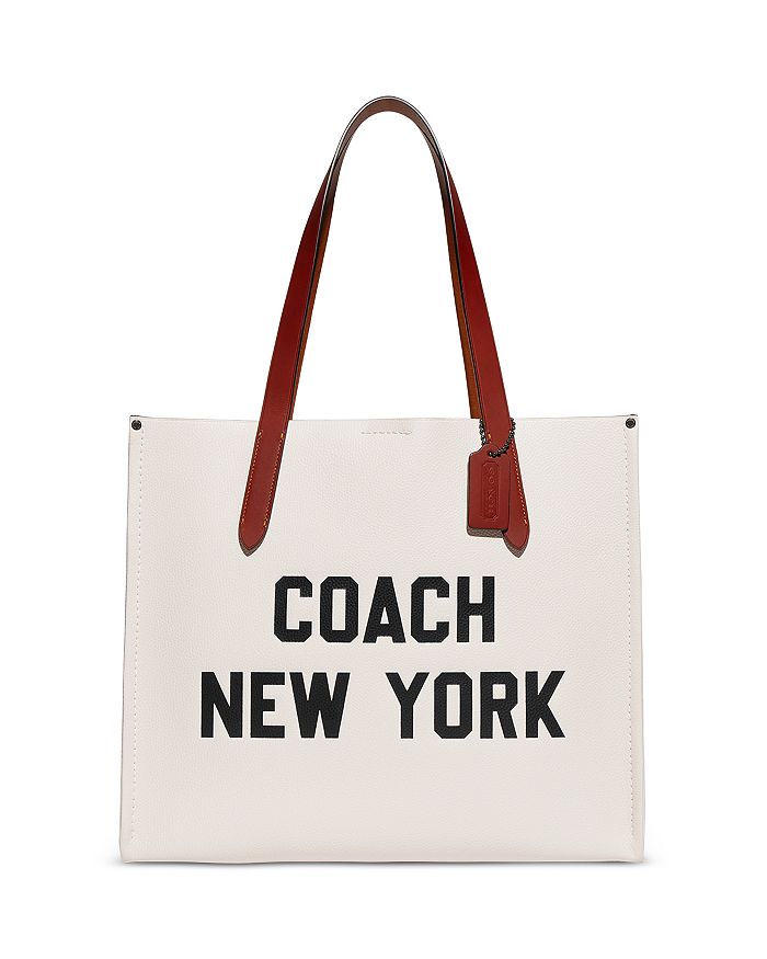COACH Relay Large Leather Shopper Tote | Bloomingdale's