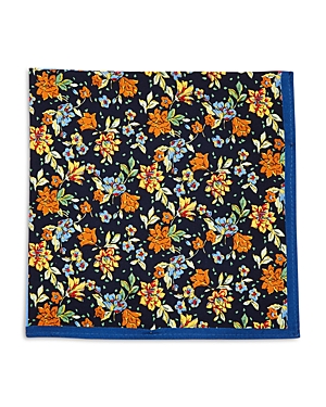 The Men's Store At Bloomingdale's Floral Silk Pocket Square - 100% Exclusive In Blue/red