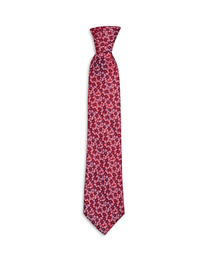 The Men's Store At Bloomingdale's Floral Silk Classic Tie - 100% Exclusive In Red