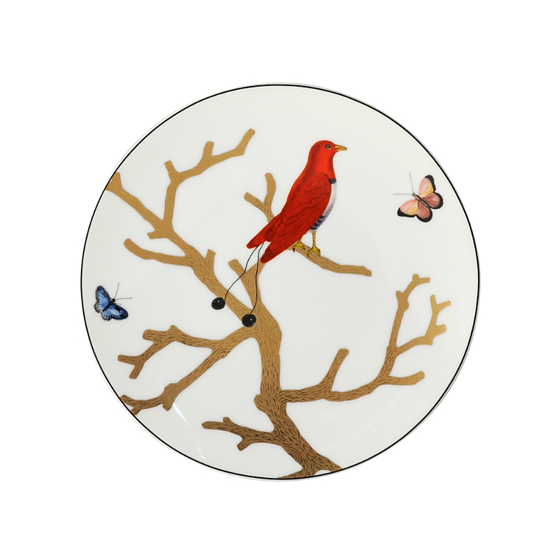 Bernardaud Aux Oiseaux Coupe Salad Plate, 8.3" In Multi