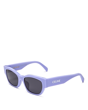 Celine Monochroms Cat Eye Sunglasses, 54mm In Purple/gray Solid