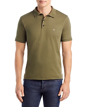 Rag & Bone Green Mercer Polo In Olive Night
