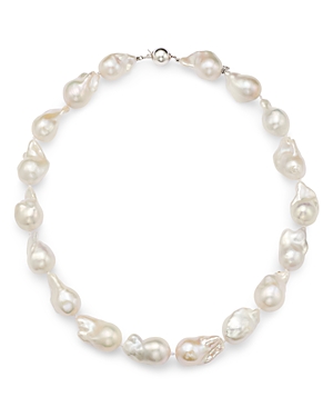 Bloomingdale's Cultured Freshwater Pearl Collar Necklace In 14k White Gold, 18.5 - 100% Exclusive