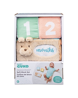 Gund Baby Gund Milestones and Moments Soft Blocks, Plush Photo Prop Sensory Toy Blocks - Ages 0+
