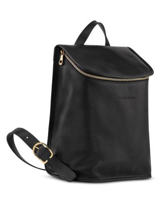 Le Foulonn&eacute; Top Zip Leather Backpack 