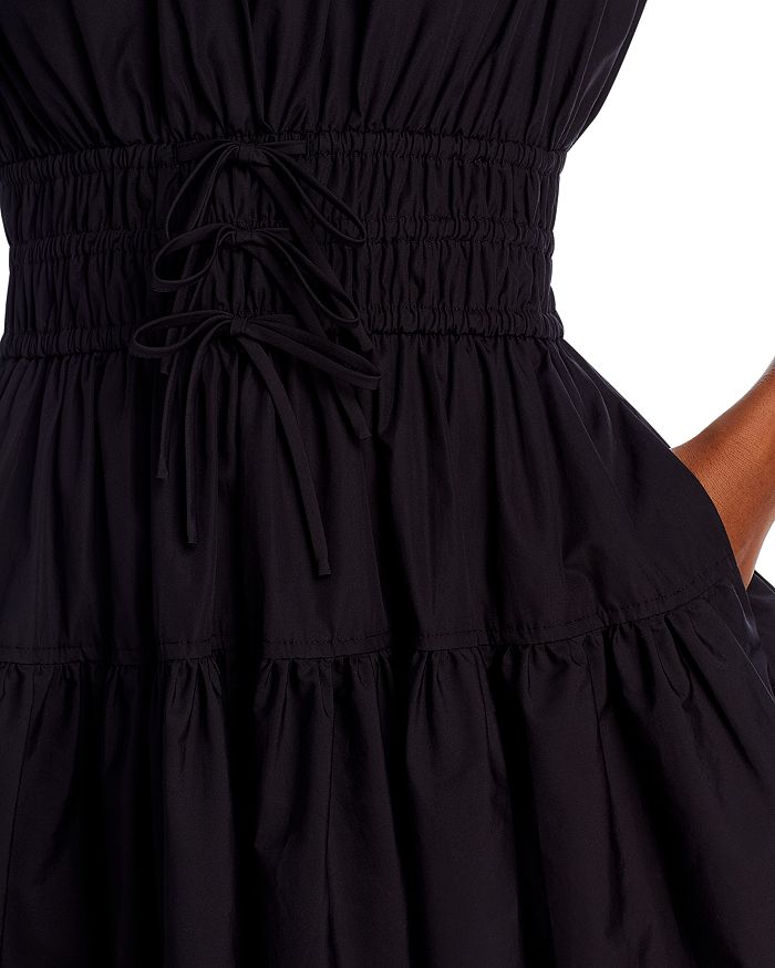 Shop Derek Lam 10 Crosby Tora Cotton Mini Dress In Black