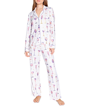 PJ Salvage It's A Wineful Life Printed Pajama Set