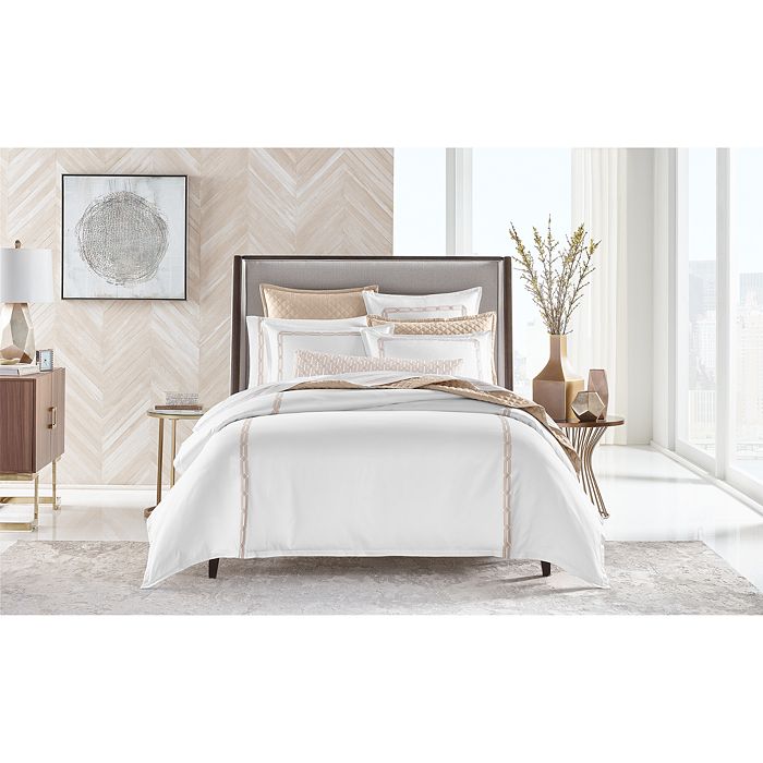 Hudson Park Collection Italian Tivoli Embroidered Duvet, King - 100% Exclusive In Champagne