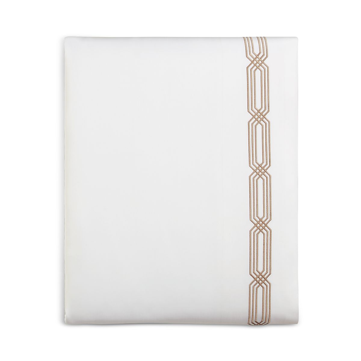 Hudson Park Collection Italian Tivoli Embroidered Flat Sheet