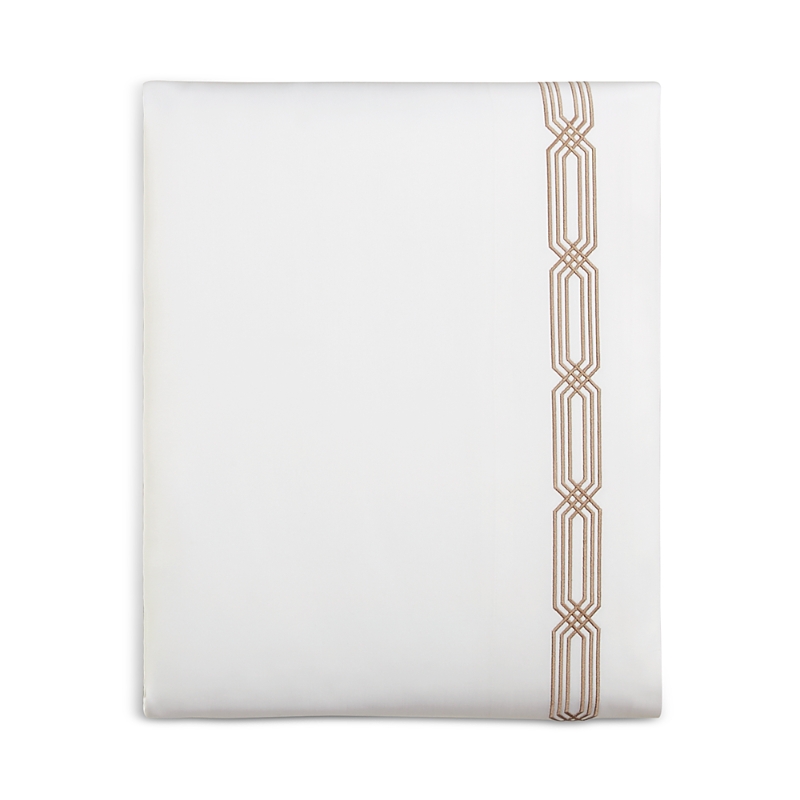 Hudson Park Collection Italian Tivoli Embroidered Flat Sheet, King - Exclusive In Champagne