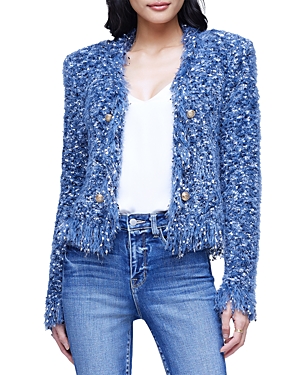 L AGENCE L'AGENCE AZURE CARDIGAN BLAZER