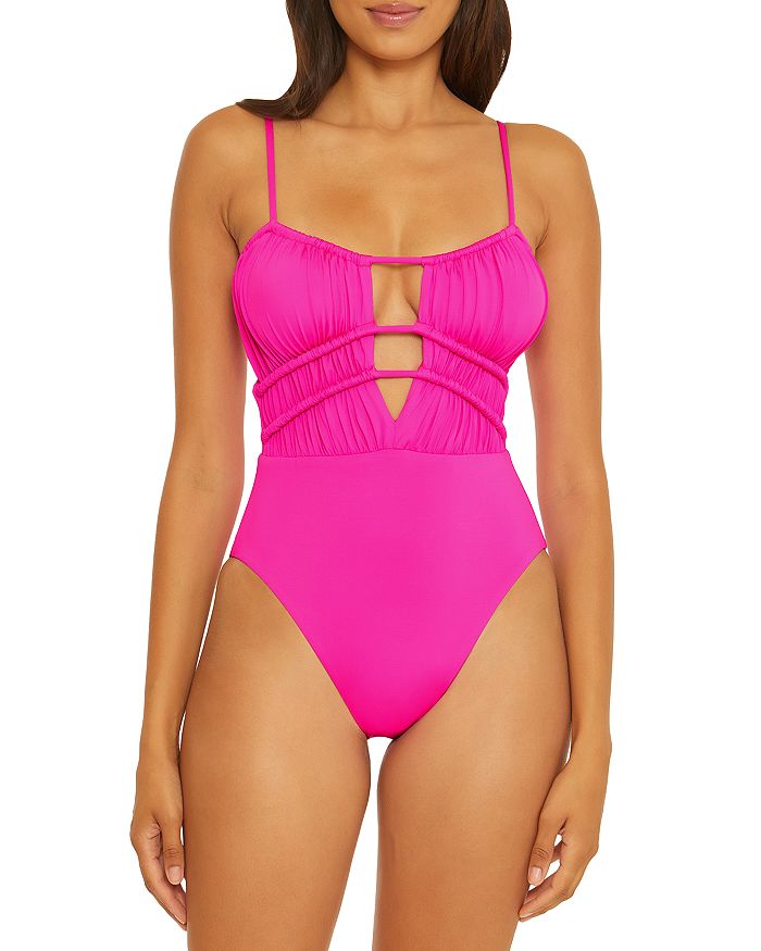 Luisa Beccaria  One Piece Pink Monet Swimsuit