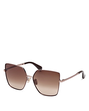 Max Mara Natalia 60mm Butterfly Sunglasses In Brown/brown Gradient