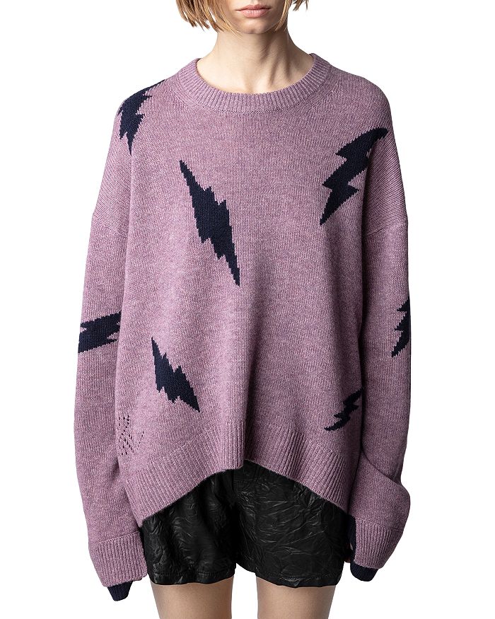 Zadig and voltaire lightning bolt sale sweater