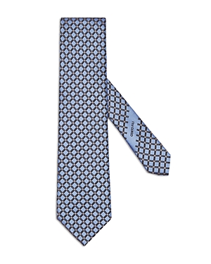 Shop Zegna Silk Cento Fili Tie In Blue