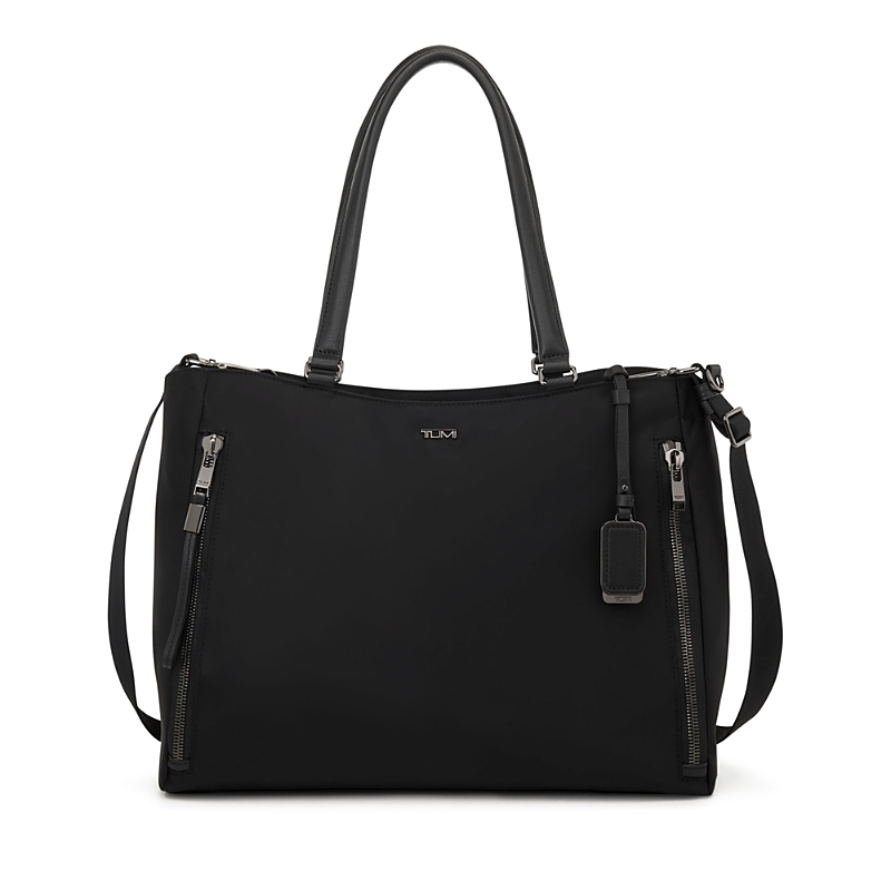 Tumi Voyageur Valetta Large Tote In Black/gunmetal