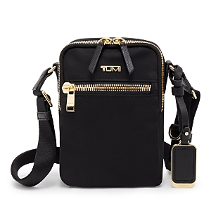 Shop Tumi Voyageur Persia Crossbody Bag In Black/gold