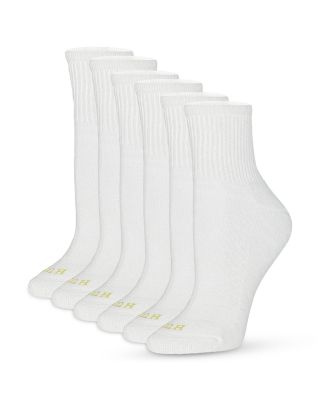Hue Sport Mini Crew Socks, Pack of 6