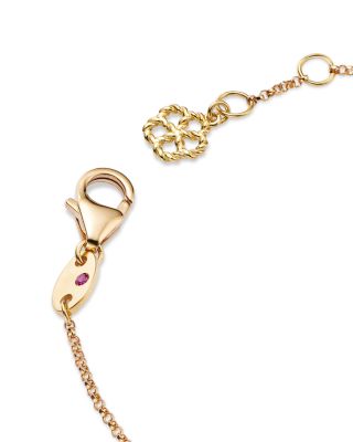 18K Yellow Gold Daisy Diamond Flower Link Bracelet - Exclusive