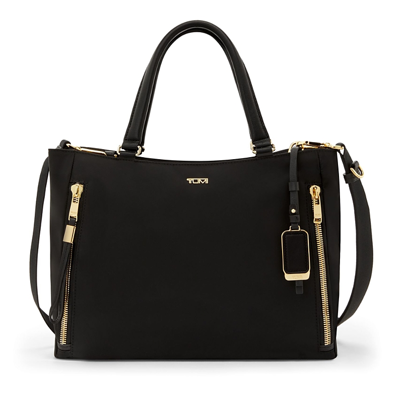 Tumi Voyageur Valetta Large Tote In Black/gold