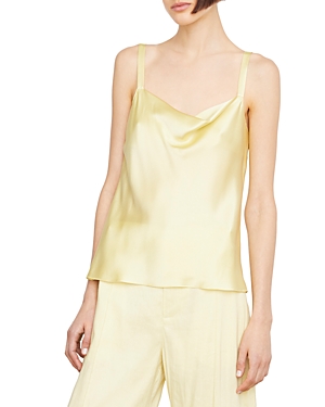 Vince Women's Satin Cowlneck Cami In Melon Dew