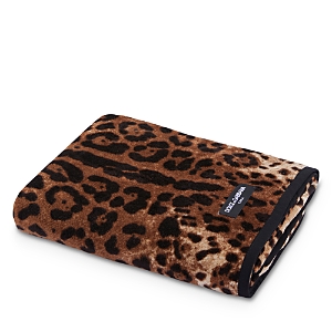 Dolce & Gabbana Shower Towel In Leopard