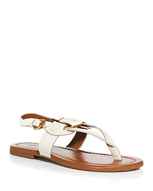 See By Chloé See By Chloe Women's Chany Logo Detail Thong Sandals In Natural