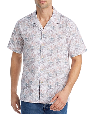 Ps Paul Smith Casual Fit Sea Print Shirt