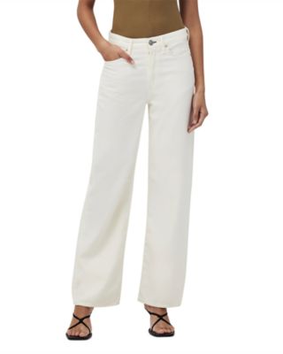 Featherweight Logan High Rise Wide Leg Jeans in Ecru