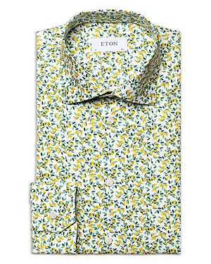 ETON SLIM FIT LEMON PRINT DRESS