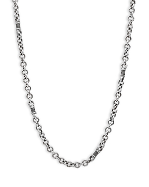 John Varvatos Barrel Sterling Silver Chain Necklace, 24