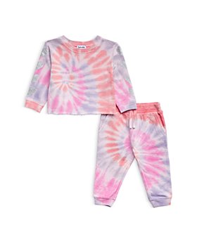 Splendid - Girls' Heart Foil Tie Dye Sweatshirt & Jogger Pants - Baby