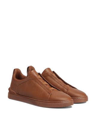 Zegna Deerskin Triple Stitch Sneakers