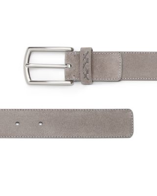 Z Lux Grey M&eacute;lange Suede Belt