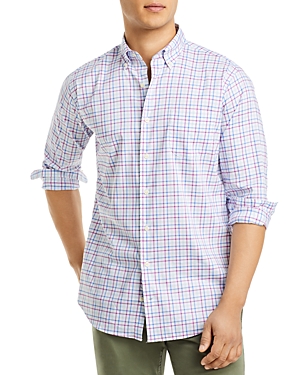 Peter Millar Nolan Crown Lite Stretch Check Classic Fit Button Down Shirt In Maritime
