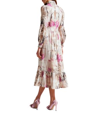Ted Baker Freisya Linen Midi Dress | Bloomingdale's