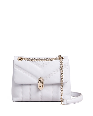 TED BAKER AYALINA QUILTED PUFFER SMALL LEATHER SHOULDER BAG