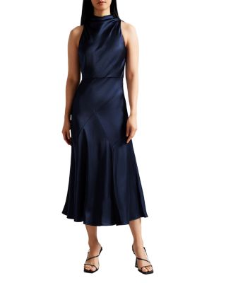 Ted Baker Lilymay Cowl Neck Bias Cut Midi Dress | Bloomingdale's Women