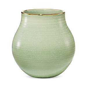 Shop Aerin Romina Large Ceramic Earthenware Vase In Green