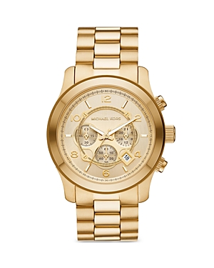 Michael Kors Oversized Slim Runway Gold-tone Watch