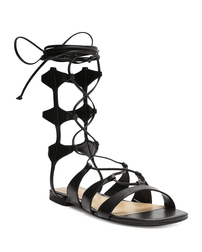 ROSY Black Studded Platform Gladiator Sandal - Women
