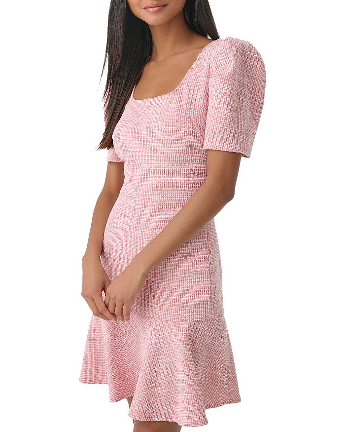 Tweed Maxi Dress in Pink - Balenciaga