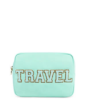 Shop Stoney Clover Lane Travel Large Pouch In Cotton Candy