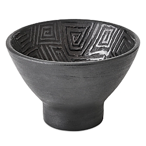 Global Views Amazonas Bowl in Black, Large