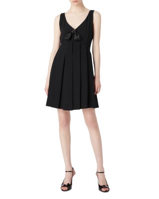 Emporio Armani - V Neck Pleated Dress