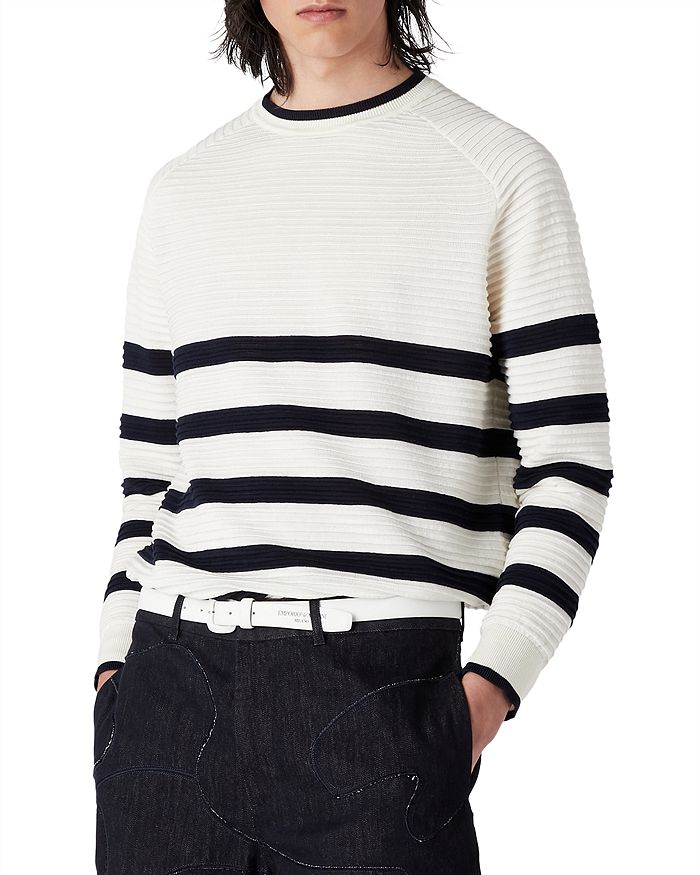 Emporio Armani - Striped Crewneck Sweater