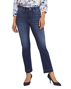 Nydj Marilyn High Waist Release Hem Ankle Straight Leg Jeans In Wonderland
