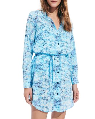VILEBREQUIN Girls Cotton Dress Ikat Flowers main image 1